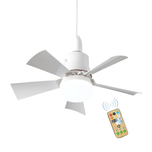 Bright Cool Ceiling Socket Fan & Light with Remote Control