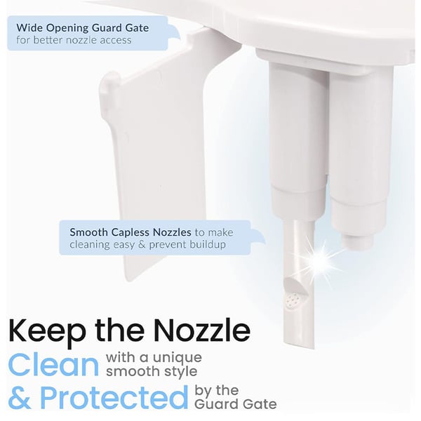 Smart Toilet Seat with Nozzle Washer