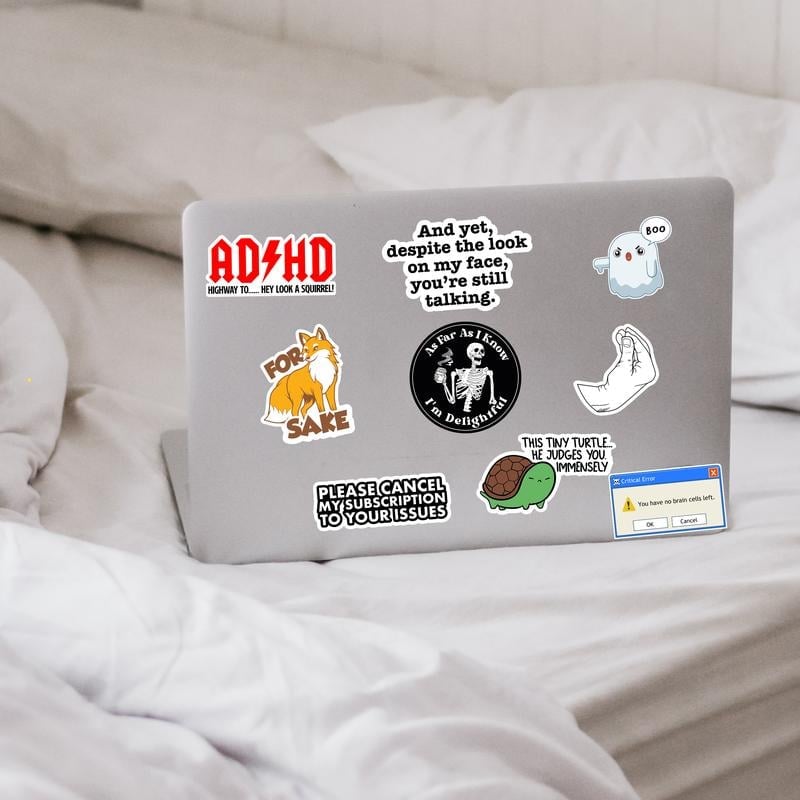 ✨ Set of 130 Pcs Funny Saying Stickers