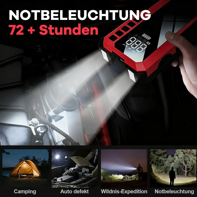 3-in-1-Notfall-Starthilfe- und Kompressorsystem