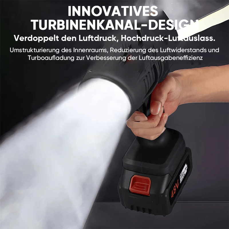 Leistungsstarkes Handgebläse mit Turbotechnik