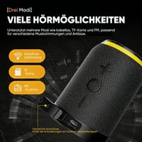 2-in-1 magnetischer teilbarer Bluetooth-Lautsprecher