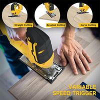 Sakerplus Cordless Brushless Jigsaw with LED