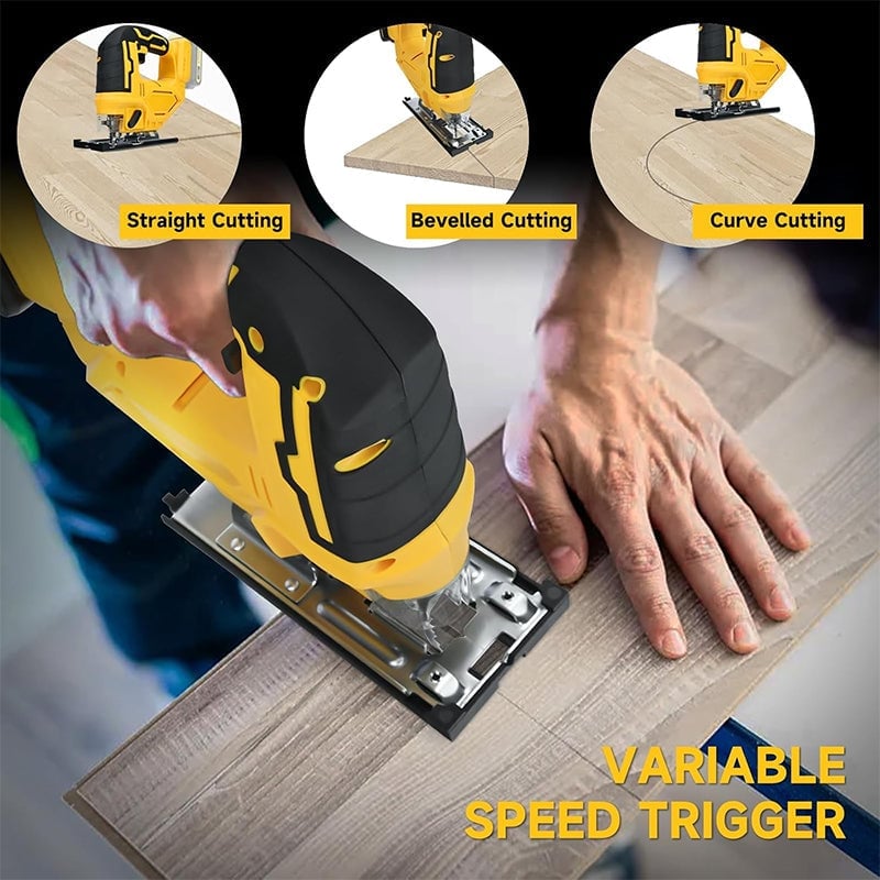 Sakerplus Cordless Brushless Jigsaw with LED