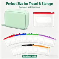 Premium Waterproof PU Travel Pill Organizer Set