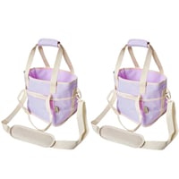 Family Size 4-Compartment Drink Carrier Bag for Coffee Cups & Tumblers
