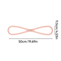 8-Shaped Silicone Resistance Band with Massage Grip