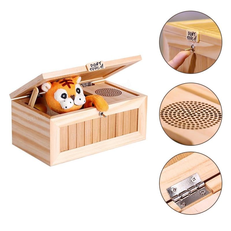 Lustiger Tiger in einer Box