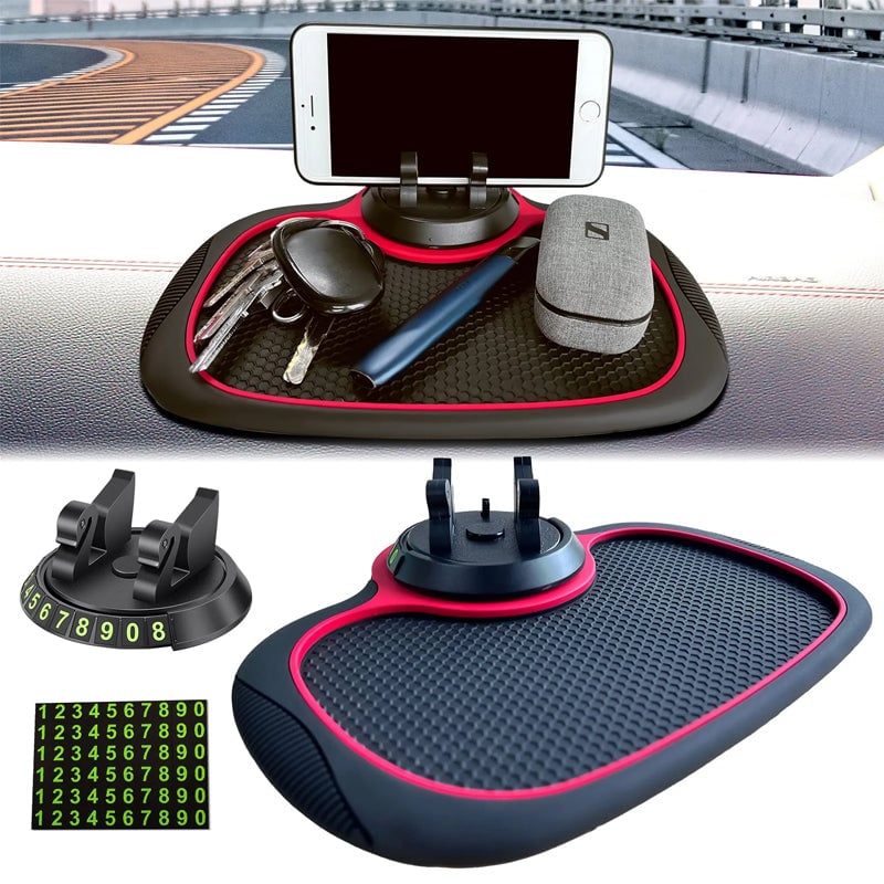🚗Support de téléphone automatique de tapis antidérapant de voiture multifonction🚗