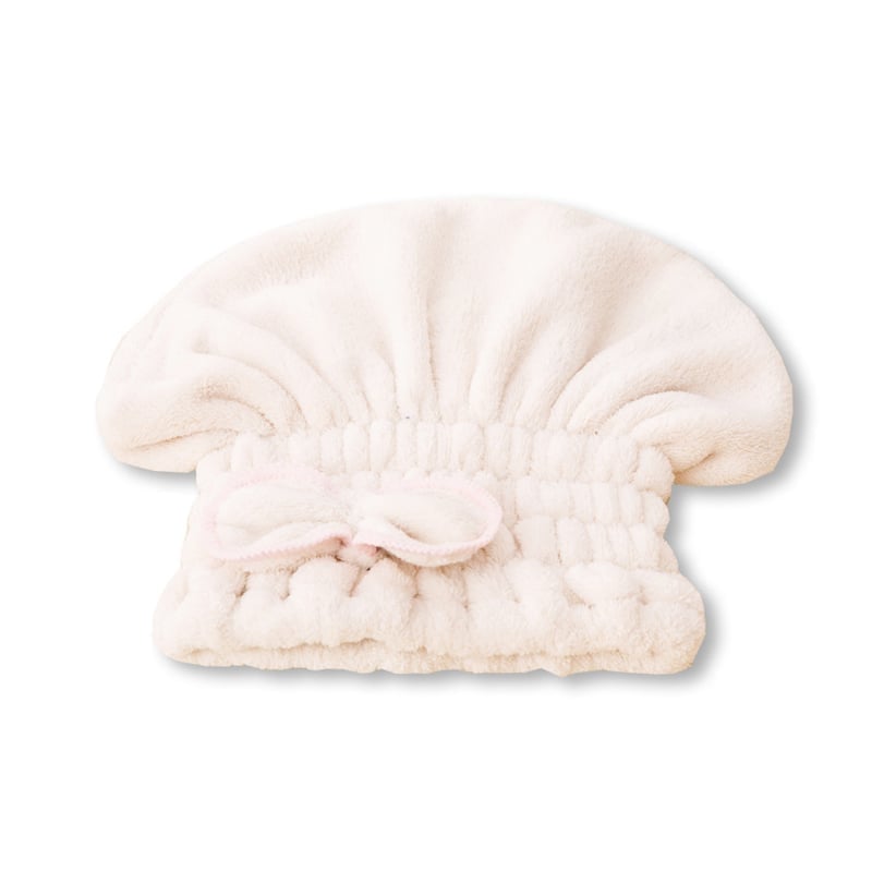 Super Absorbent Hair Towel Wrap(Pink + Blue + Off white) 3PCS