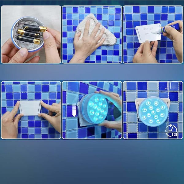 Doppelschichtiges wasserdichtes selbstklebendes LED-Poollicht