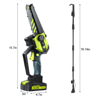 Saker Cordless Pole Saw and Mini Chainsaw