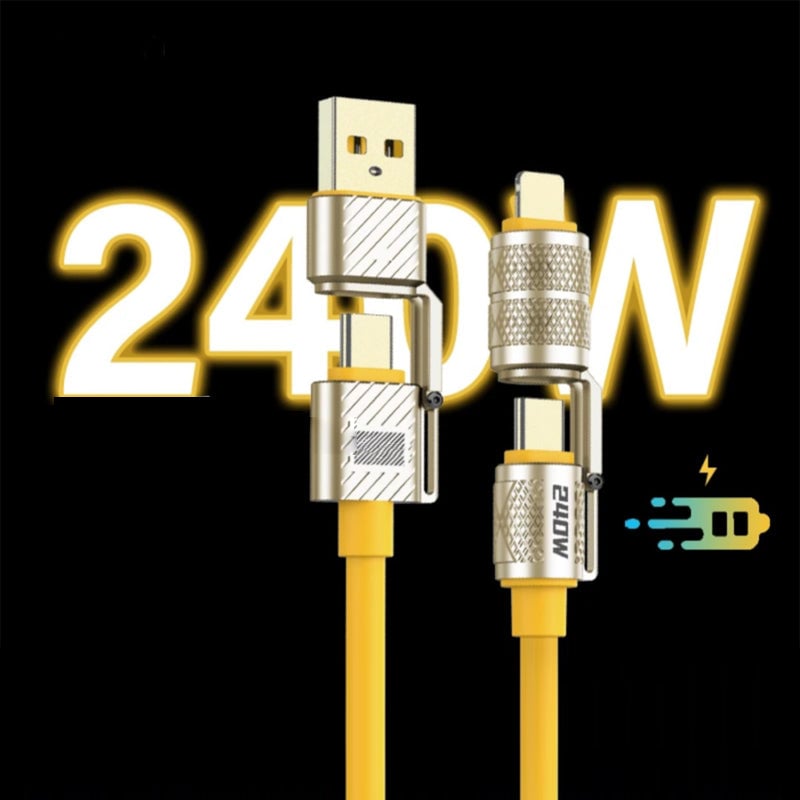240W 4-in-1 data cable