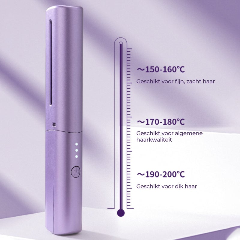 Oplaadbare mini stijltang