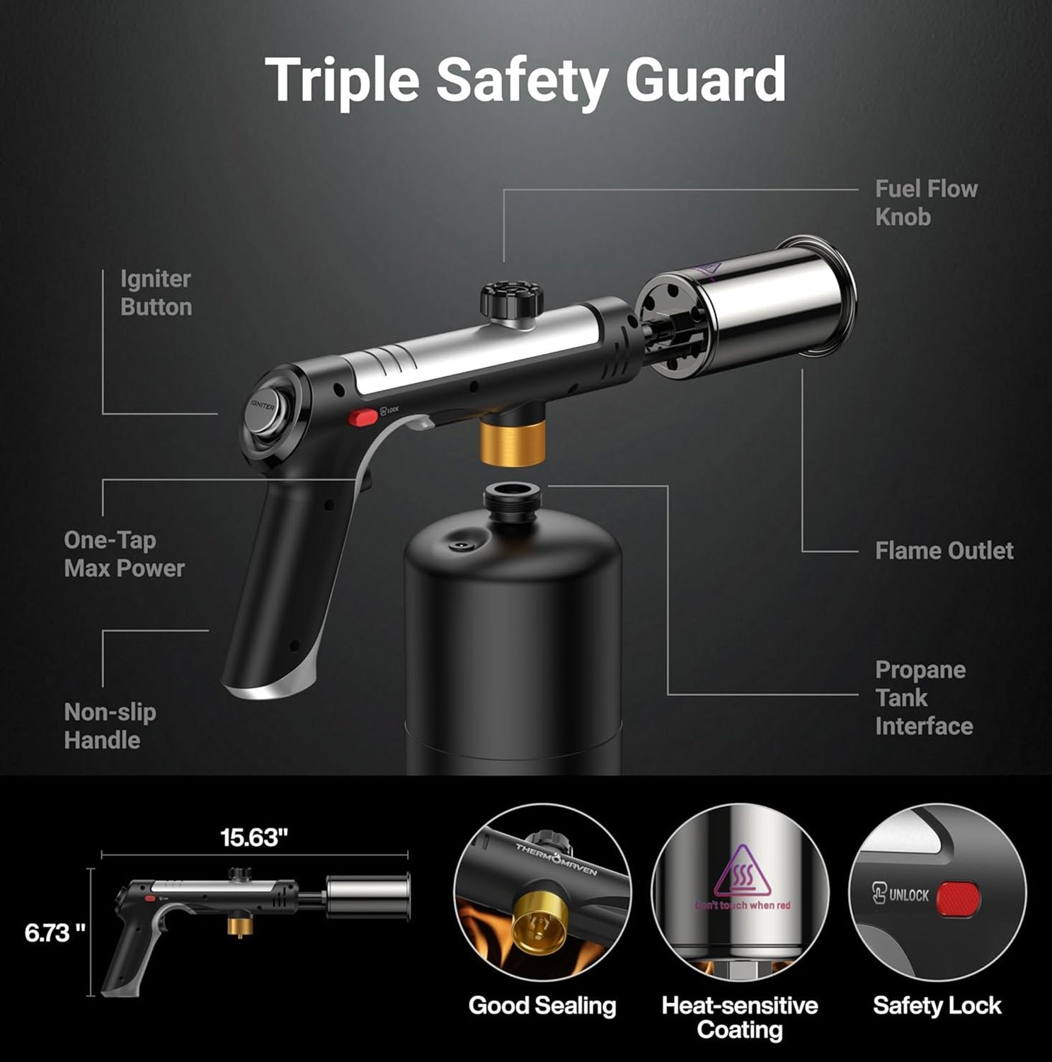 Sakerplus Propane Torch