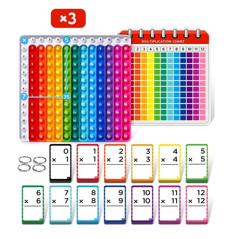 Math Flash Cards and Pop Fidget Chart