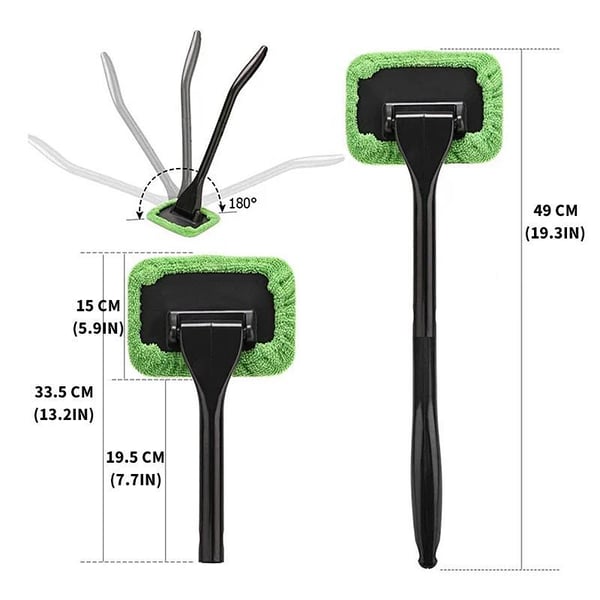 Microfiber Cleaner with 2 reusable microfiber hood
