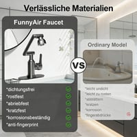 1080° Drehbarer Multifunktions-Wasserhahn aus Edelstahl