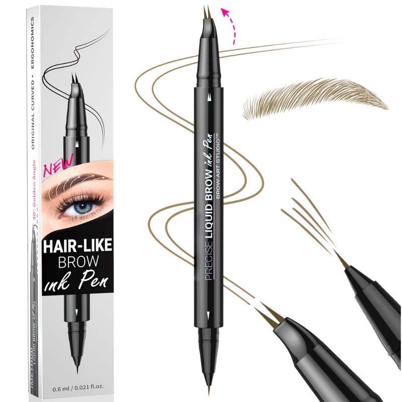 Stylo à sourcils 2 en 1 à double extrémité