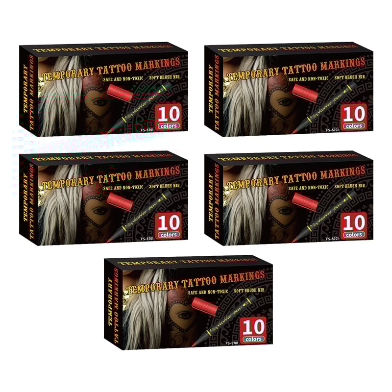 Midlertidige Tattoo Markers Sett