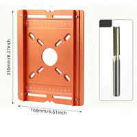 Precision Wood Router Slotting Guide Bracket