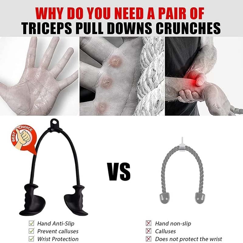 Triceps Rope with Ergonomic Handles for Enhanced Workouts