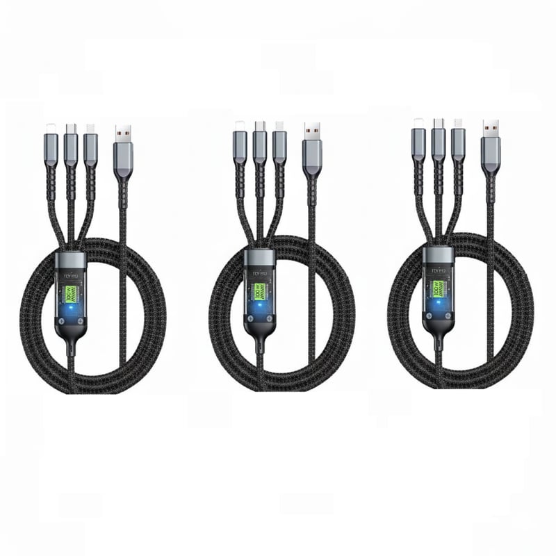 3-in-1 100 Watt Data Cable