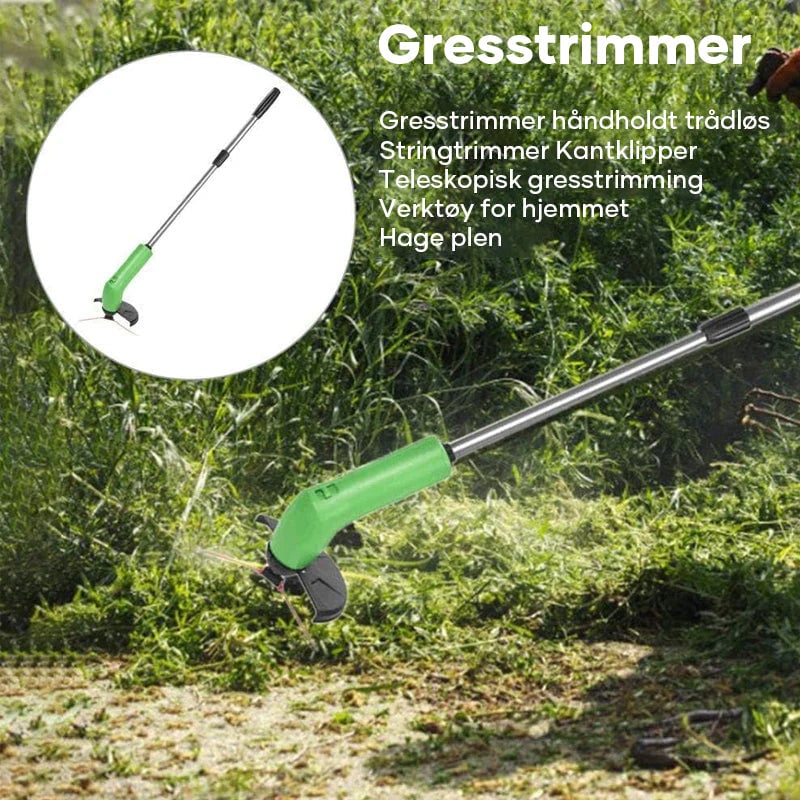 Trådløs mini ugresstrimmer