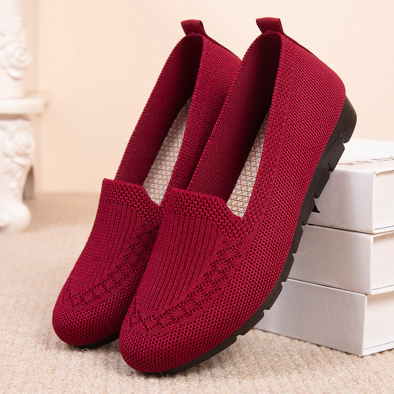 Women’s Mesh Breathable Slip on Flat Shoes