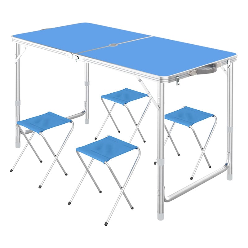 Folding Picnic Table with 4 Stools