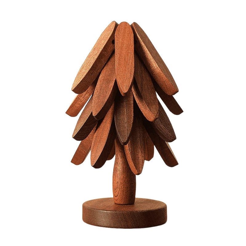 Holzbaum-Tischuntersetzer-Set