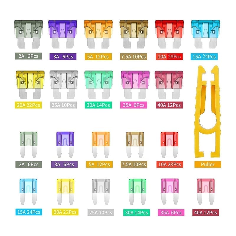 Assorted Automotive Blade Fuse Set
