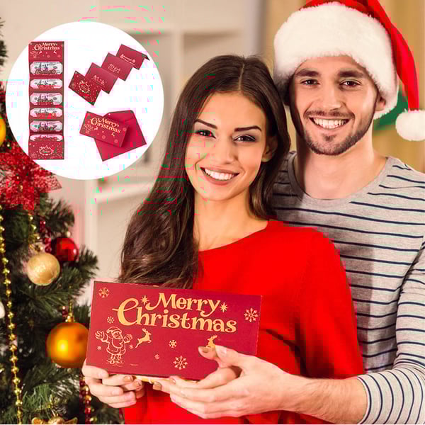 Foldable 6-Slot Christmas Red Envelope