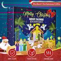 2025 Nativity Advent Calendar – 24-Day Building Block Set Christmas Countdown Gift