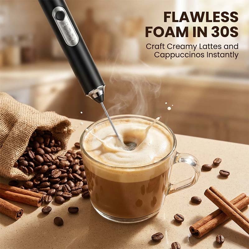 Electric Milk Frother & Egg Beater – 304 Stainless Steel