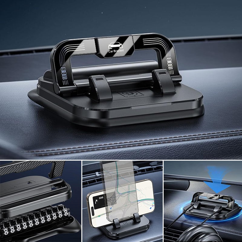 Foldable Silicone Parking Plate Phone Holder