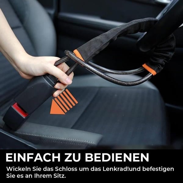 Universelles Lenkradschloss mit 2 Schlüsseln