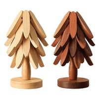 Holzbaum-Tischuntersetzer-Set