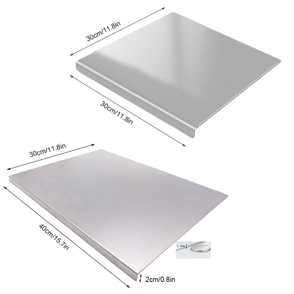 Sakerplus® Stainless Steel Kitchen Cutting Board