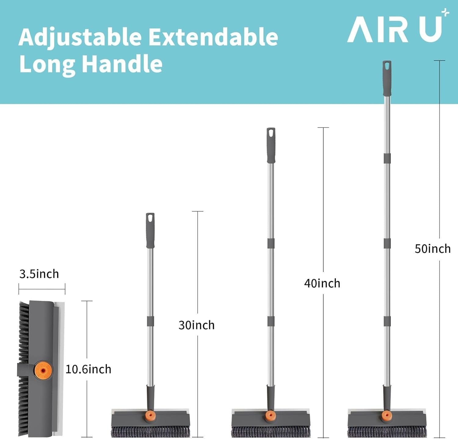 Sakerplus Heavy Duty 3 In 1 Floor Brush