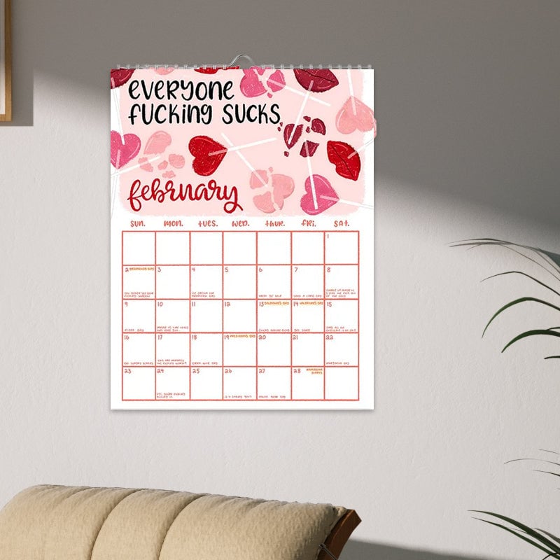 2025 Here We Fucking Go Again-kalender