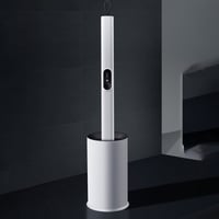 Cleaning long-handled toilet brush