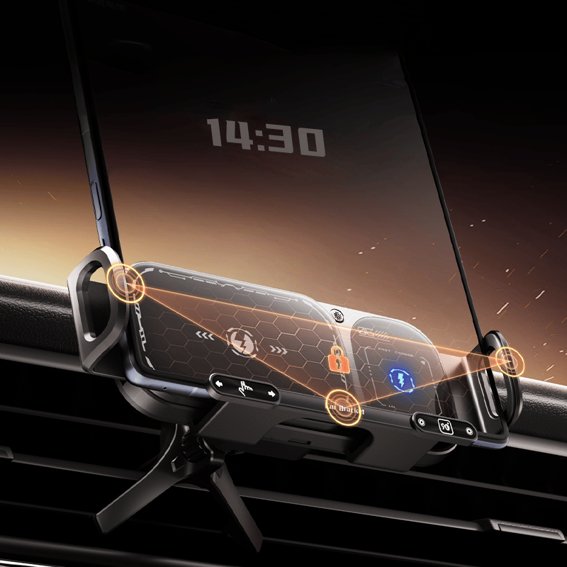 Trådløs Ladestasjon med Roterende Bilfeste