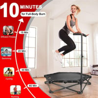 Sakerplus® Foldable Fitness Trampoline With Handle