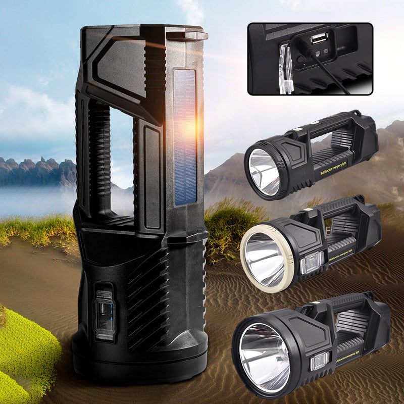 Sterke multifunctionele LED-zaklamp voor buiten