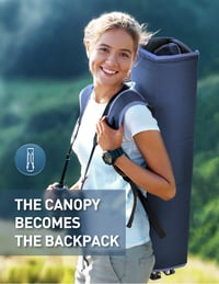 Folding Camping Chair with Canopy and Fan