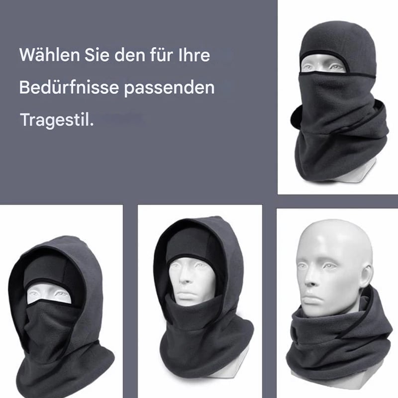 Outdoor Winter Warme Mütze mit Integrierter Halsbedeckung und Fahrradmaske