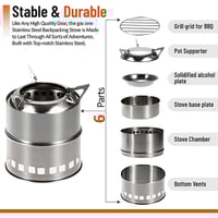 Saker Portable Camping Wood Stove