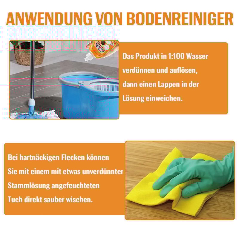 Leistungsstarker Bodenreiniger