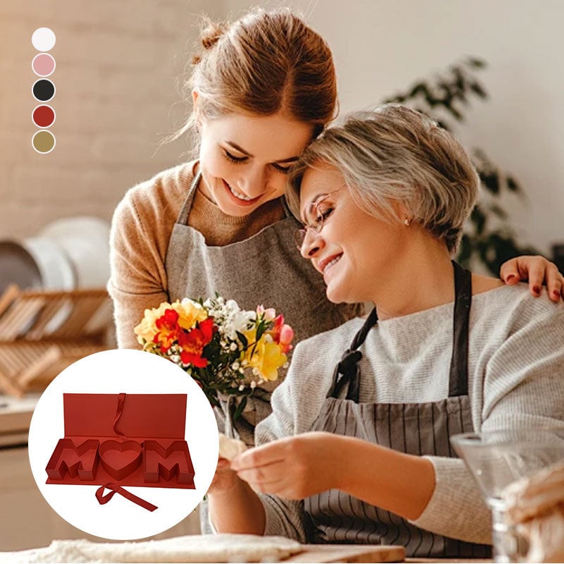 "MOM" Letter Rectangular Gift Box